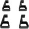 Bracket Cooling Feet for PS4 Console, Game Console Horizontal Holder, Horizontal Heighten Support Feet Stand Cooling Legs Bracket Console Holder for PS4 Console (Black)