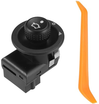 QUARKZMAN Rückspiegel-Fernbedienungsschalter Für Ford Focus 98-05 2 Stück | Schwarz, Orange, Kunststoff, Metall, 7 Pins, Für Ford Mondeo 95-06, Für Ford Fiesta 95-08