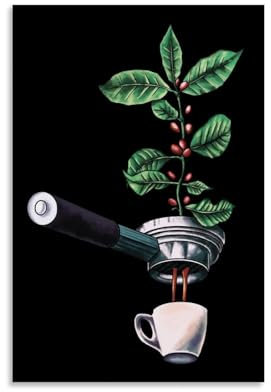 Kaffeeliebhaber, Espresso-Poster, Wandkunst, Poster, Geschenk für Freunde, Schlafzimmer, Wohnzimmer, Dekoration, modernes ästhetisches Poster, dekorative Malerei, Leinwand, Wandposter und Kunstdruck,
