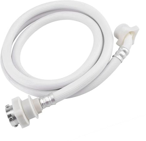 Washing Machine Water Inlet Hose, Washing Machine Water Inlet Hose Washer Pipe Tube Connector White Color Long Length (2m / 6.6ft)