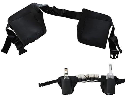 Onlynery Ceinture Porte-Bouteille de bière,Porte-bière à Boucle de Ceinture réglable - Étui à bière, bière Soda Ceinture Holster bière Ceinture, Porte-Bouteilles Porte-boîte Sac de Taille Sac pour