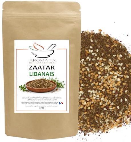 AROMATA – Zaatar/Za’atar Libanais/Cuisine Libanaise – 100% naturel - 200gr - (Sumac - Thym -Sésame doré et blanc)