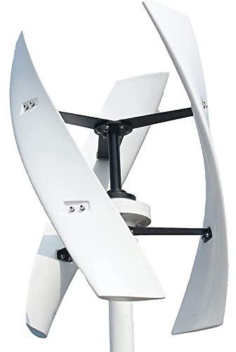 HUIZHITENGDA 24v,Tragbarer vertikaler Windturbinengenerator, 2500 W, vertikale Achse, Maglev-Hochspannungswindmühle 12 V, 24 V, 48 V, mit Hybrid-Laderegler für den Heimgebrauch