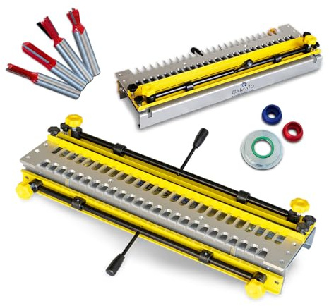 BAMATO 2-in-1 Frässchablone BFS-650 Zinkenfräsgerät Schwalbenschwanz Schablone | Präzises 2-in-1 Zinkenfräsgerät für Schwalbenschwanz-Verbindungen | Vielseitige BFS-650 Frässchablone für Profi-Ergebnisse