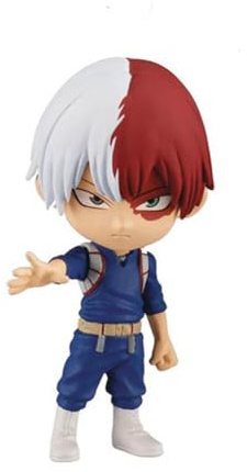 Linfemy MHA Todoroki Shouto Figur Anime Figur Statue PVC Modell 5 cm Statue Skulptur Weihnachten Auto Desktop Kuchen Dekoration Sammlerstück Geschenk