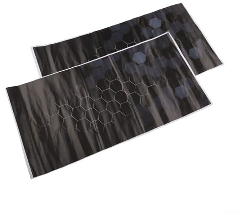 Crea un look personalizzato con 2 adesivi impermeabili per pilastro B a nido d'ape per auto (C)