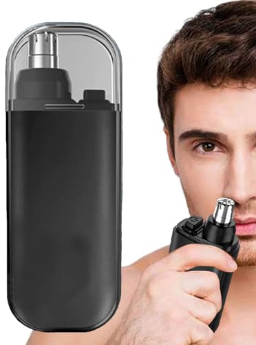 Nose Hair Trimmer Device - Portable Nasal Shaver, Rechargeable Hair Clipping Tool | Grooming Shaving Machine Face Cleaning Kit, Electric Personal Care Accessory with USB Charging for Home Men