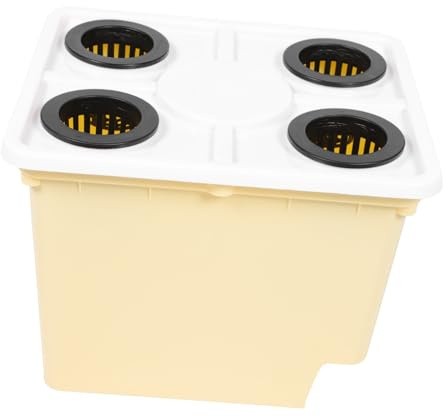 Abaodam Barriles de Cultivo Hidropónico para Invernadero Cubos de Plástico para Plantación de Frutas y Verduras Soilless Cultivation con Orificios para Jardineras y Huertos Balcón
