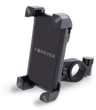 FOREVER Support Telephone Velo Rotatif à 360° pour Guidon - Support Telephone Moto avec Amortissement des Vibrations - Support de Téléphone pour Vélo et Trottinette pour Smartphones de 4,7-6,8