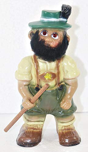 RAKSO Souvenir Wackel Figur Seppel klein Wackelfigur Deko Sammlerfigur Original mit beweglichem Kopf H 17 cm