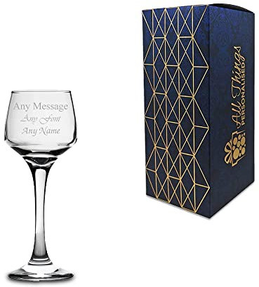 Personalised Engraved 80ml Classic Sherry Liqueur Glass, Gift Boxed, Perfect for Any Occasion