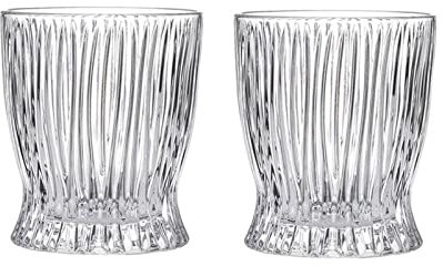 Verre a Eau 2pcs Retro Vertical Stripes Tasse à café Creative Whisky Lunettes Maison Jus Juice Lait Glace Crème Coupe Bar Cocktail Verre Verre Verre Boissons Gobelet en Verre ( Color : 295ml )