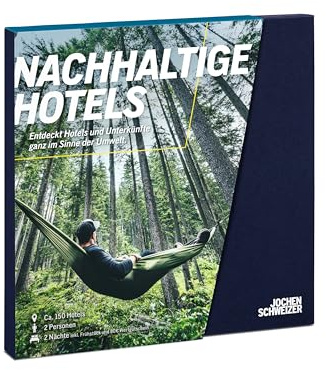 JOCHEN SCHWEIZER Geschenkbox nachhaltige Hotels | Hotel-Gutschein für 2 Personen, 150 Hotels in 10 Ländern