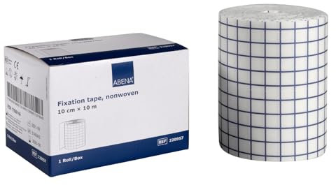 ABENA Fixierpflaster 10 cm x 10 m, Rolle, Weiss, Wundpflaster, Rollenpflaster, Heftpflaster, Pflasterrolle, Wundverband, Klebepflaster, Medizinisches Klebeband, Wundkleber Pflaster, Medical tape
