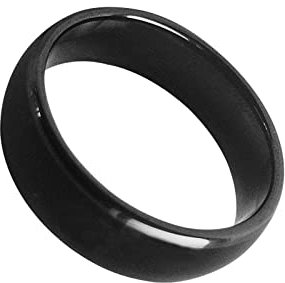 hecere wasserdichter keramischer NFC-Ring, NFC Forum Typ 2 215 496 Bytes Chip Universal für Mobiltelefon, Allround-Sensing-Technologie tragbarer Smart Ring, Fasion Ring (NFC Ring 215-19mm)