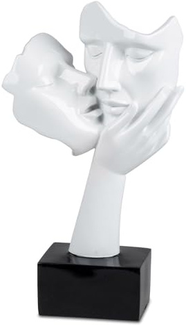 formano Deko Büste Liebespaar küsst Sich 39 cm Skulptur Figur Statue Geschenk