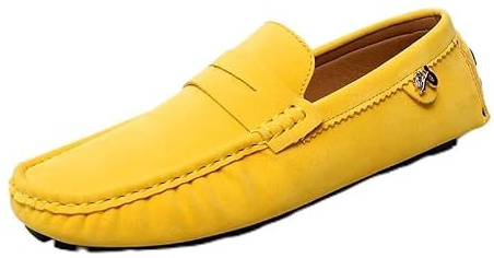De nya loafers för män rund tå mocka vamp penny körning loafers flexibel platt klack bekväm bal mode slip-ons