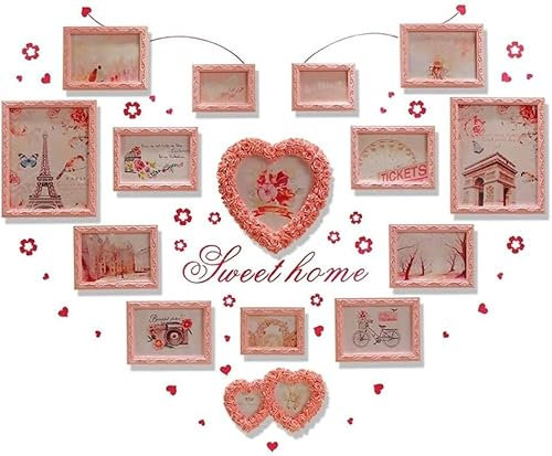 ztpato Cadre Photo, Pêle-mêle Mural, Mur de Photos – Porte-Photo à Clip, Cadre de Collage de Photos, Grand Cadre d'affichage avec Pinces à Linge for accrocher la décoration de la Maison