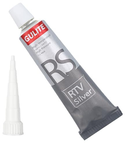 85g Sigillante Motore Alte Temperature,Sigillante Resistente Alla Benzina,Pasta Guarnizione Motore,Mastice Guarnizioni Automobilistiche,L'intervallo di Resistenza al Calore -60ºF a 300ºF-Argento