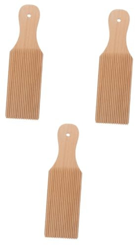 PRETYZOOM 3St Nudelbrett teig mixer dough kneading machine Nudelzubereitung holzschild nudelmaschinen Bausatz Werkzeug Gnocchi-Zubehör Set zur Nudelherstellung Teigwarenversorgung hölzern
