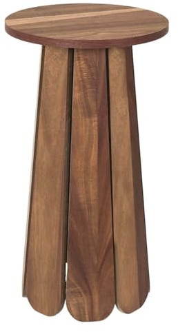AltoBuy LYLIAN - Bout de Canapé en MDF Plaquage Acacia
