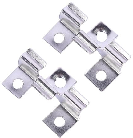 100 S1tück WPC Clips, WPC Dielen Befestigungsclips, 6.5mm Terrassenclips Schrauben Befestigungs Clips aus Edelstahl