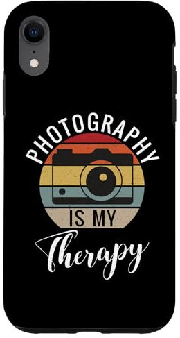 Photography is my Therapy Appareil photo Photographie Coque pour iPhone XR