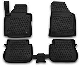 Element 3D Gummimatten Fussmatten Set passend für VW Caddy | Mk3/Mk4 | 2004-2020 | 100% passgenaue Auto Fußmatten, robuste Universal Fußmatte Auto, Gummimatten Auto, Auto Fussmatten Gummi
