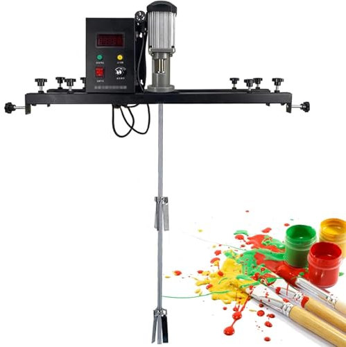 XHSMYXGS Miscelatore Elettrico da 980 W con Gancio di Supporto, elica Pieghevole, per agitatore dissolutore d'inchiostro, Vernice, Malta, Gesso, thinset