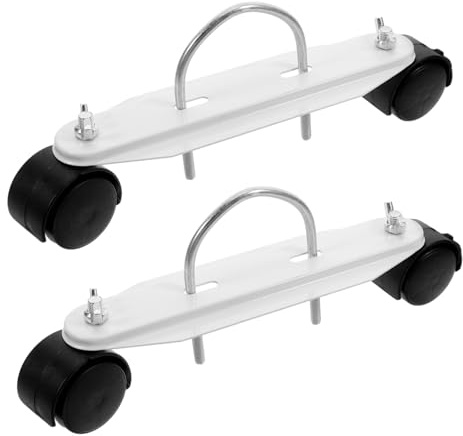 LIFKOME Soporte con Ruedas para Radiador Eléctrico de Hierro y ABS Negro | Ruedas para Radiador, Soporte Estable y Seguro, Uso en Tiendas y Oficina