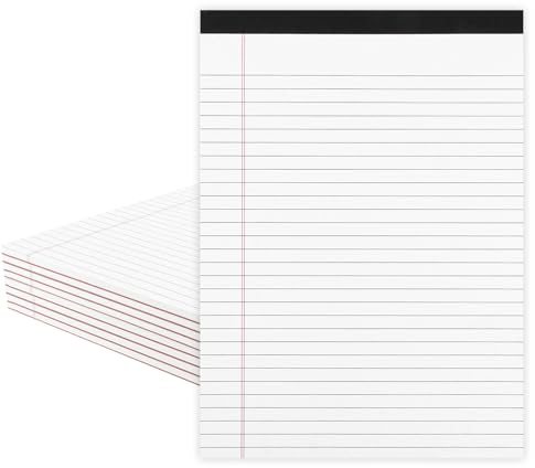DAJAVE 8 Stück W Notizblock A4 Blanko, Notizbuch 80 Blatt/160 Seiten Spiralblock Kraft Cover Block Skizzenblock Tagebuch Spiralbindung Geschenk fur College Büro Zurück zur Schule
