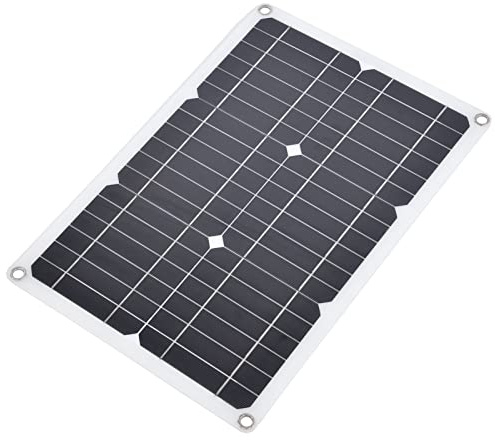 Ghzste Panneau Solaire Portable Léger, Chargeur de Panneau Solaire à Haute efficacité de Conversion pour Serres, Camping-Cars et Lampadaires