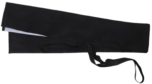 Mikinona Funda para Espada de Tai Chi Reforzada de Tela Negra con Correa Ajustable, Bolsa para Artes Marciales 2 Unidades, Estuche de Viaje para Espadas de Kung Fu y Esgrima,