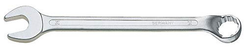 JeCo Profi Maulschlüssel - Ringmaulschlüssel - Schlüsselweite 36mm - Maulstellung 15° - Aus CV-Stahl, Verchromt