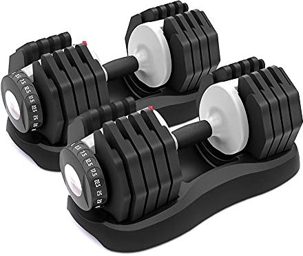 ATIVAFIT Mancuerna Ajustable para Gimnasio Home (un par)-Ajuste Rápido de Peso con Mancuernas Musculacion, Levantamiento de Pesas, Entrenamiento