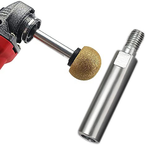 Tige d'extension de filetage M10, 80 mm pour meuleuse d'angle - Pour outils de meuleuse - Tige d'extension - Détails argentés - Accessoires automobiles durables (1 pièce)