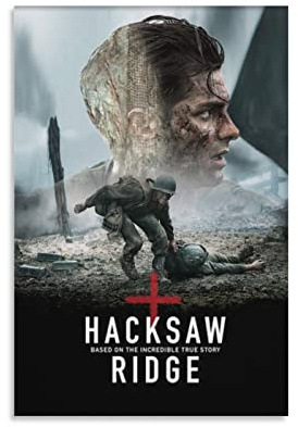 Hacksaw Ridge Biography War Story Movie Poster Poster Decorative Painting Canvas Wall Art Living Room Posters Bedroom Painting 12x18inch(30x45cm)