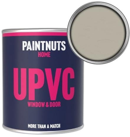 Paintnuts UPVC Window & Door Paint - RAL-7032 - PEBBLE GREY Gloss 500ml Tin