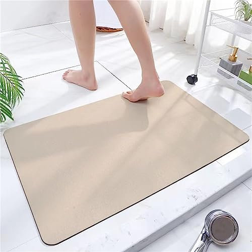 Tappetino da bagno in pietra diatomite antiscivolo anti muffa ad asciugatura rapida in gomma Tappetini da bagno di colore solido Tappetino da pavimento diatomaceo Tappeto assorbente