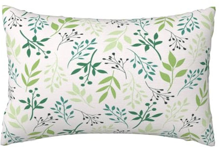 Kissenbezug 40x60 cm 2er Set Herbst Deko Kissen Grün, Blumen Kissenbezug, Rechteckig Kissenbezüge, Weicher Sofakissen, Kissenhülle Herbst, Zier Kissen Aesthetic, Couch Deko Schlafzimme Gifts,J566