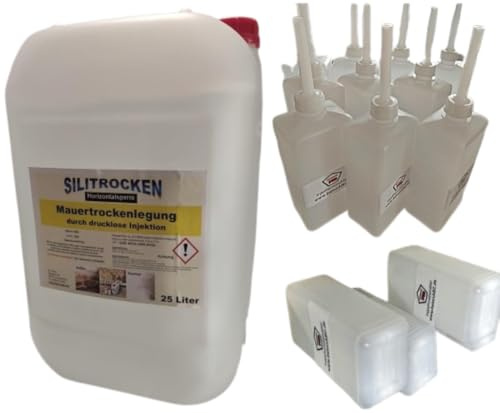 Feuchte Wände? Horizontalsperre Silitrocken bietet die Lösung. 25 L+10 Behälter