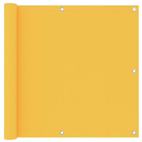 ShCuShan Balkon-Sichtschutz Terrassen Sichtschutz Blackout Shade Terassensichtschutz Sichtschutz Garten Gelb 90x400 cm Oxford-Gewebe