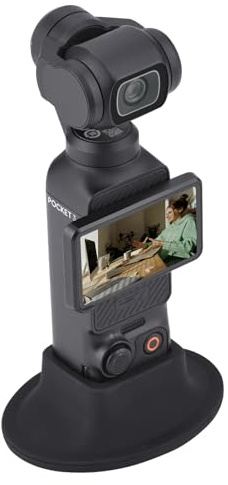 BRDRC Pocket 3 Ständer Basis Kamerahalterung Stützbasis Desktop Stabile Halterung Unterstützung Adapter Kamerahalterung Gimbal für DJI OSMO Pocket 3 Kamera Zubehör