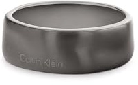 Calvin Klein Men's CK METALLIC WAVES Collection Ring with GunMetal Ion Plating (IP) - 35100036G