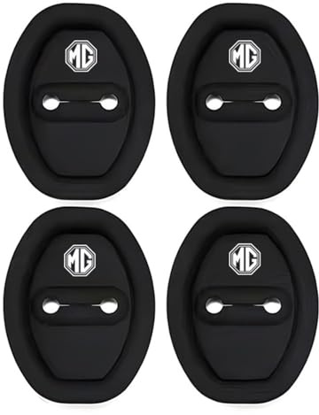 NBVGFGDF 4 Pcs Car Silicone Door Latch Protective, for MG4 EV Hatchback 2022-2023 Shock Absorber Cushion Thickened Car Door Lock Protective Cover Vehicle Latch Pad