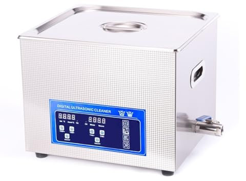 MZZYG Ultrasonic Cleaner Machine 0.8L 2L 6L 10L 30L 38L Digital Ultrasonic Cleaner Bath Heated PCB Engine Metal Lab Ultrasound Sonic Cleaner Degreasing(15L)