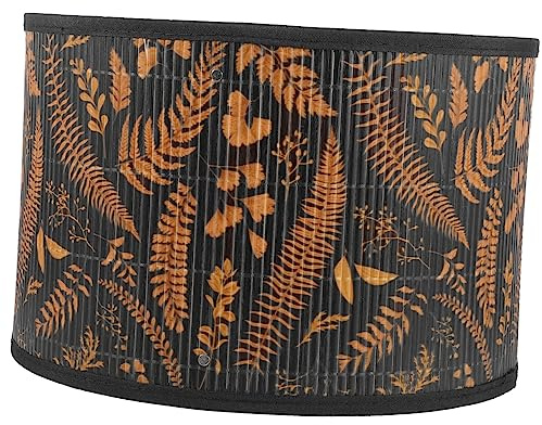 Gadpiparty Pantalla De Bambú Para Lámpara De Mesa Cubierta Decorativa Resistencia a Daños y Descoloración