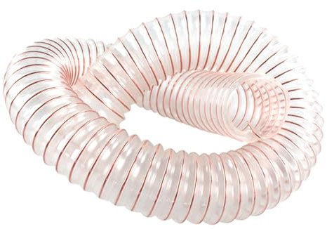 UpGBRF Absaugschlauch Transparent Flexibler Industrie-Lüftungsschlauch 1 Meter Für Industriemaschinen, Wandstärke 0,63mm,Inner Diameter:60mm