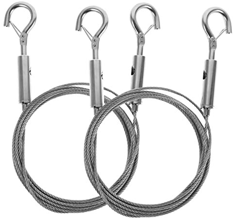 LIFKOME 2piezas Kit De Alambre Para Colgar Cuadros Ganchos Inoxidable Resistente y Duradero