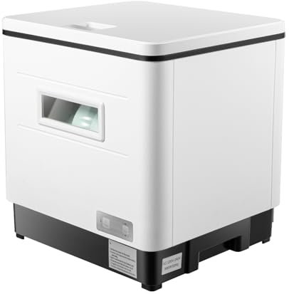 55dB Tischgeschirrspüler Mini Geschirrspüler ohne Wasseranschluss Hybrid-Trocknung & Erhaltungsfunktion Spülmaschine klein für Wohnungen Schlafsäle und Wohnmobile Smarter Geschirrspüler Vollintegriert